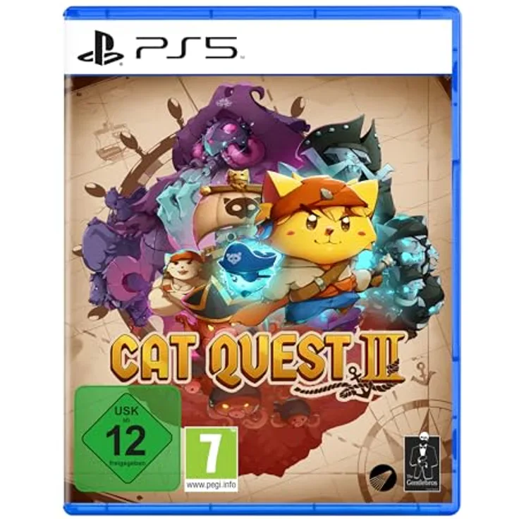 Astragon Cat Quest III [PS5], Spiel mit frei erkundbarer 2,5D-Open-World, Piratenabenteuer für Katzenfreunde