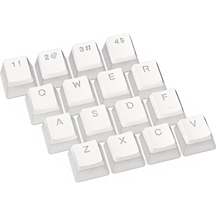 ENDORFY PBT Pudding Onyx White Keycaps, Satz von 104 keycap, klare Schrift, haltbares und unauslöschliches PBT-Material, US ANSI-Layout | EY0E003