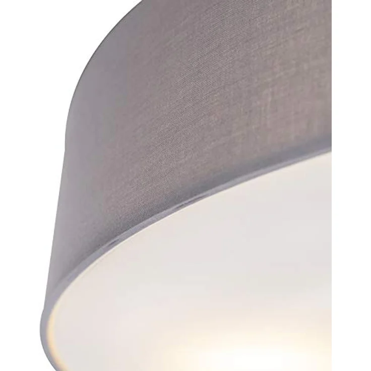 Qazqa Modern Country Deckenleuchte grau 50 cm - 4-flammig LED geeignet E27 – Bild 3