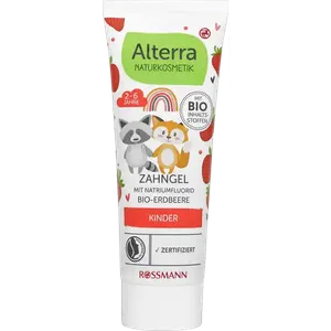 Bild für Alterra Kinder Zahngel Bio-Erdbeere mit Natriumfluorid