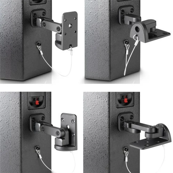 ah Stands SUWMB10B Universal Wandhalterung für Boxen bis 10kg, schwarz – Bild 5
