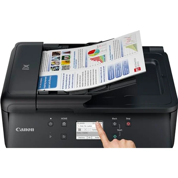Canon PIXMA TR7650 Wireless 4-in-One Colour Inkjet Printer - Print, Scan, Copy & Fax | Wi-Fi, Cloud | ADF, Borderless Photo Printing | Home Office – Bild 5