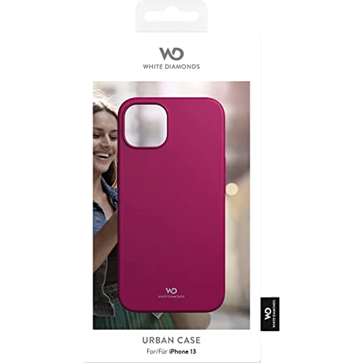 WHITE DIAMONDS - Hülle Urban Case Silikonhülle Passend für Apple iPhone 13 I Handyhülle, Silikon, Dünn, rutschfest (Pink) – Bild 4
