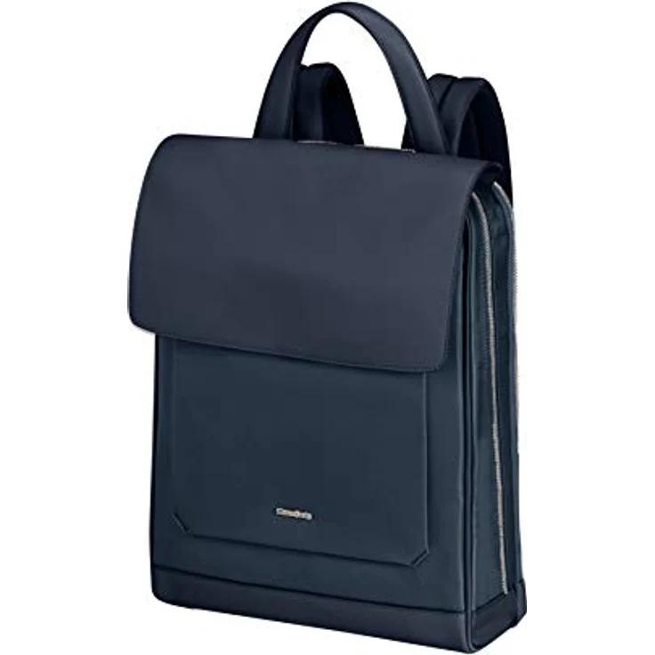 Samsonite Zalia 2.0 - 14 inch laptop backpack, 36.5 cm, 11.5 L, blue (midnight blue) - Wasserabweisender Nylon-Rucksack mit ergonomischen Schultergurten, separatem Laptop-Fach, RFID-Schutz und Saffiano-Polyurethan-Details – Bild 1