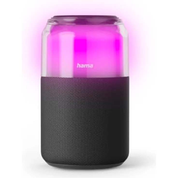Hama Can Speaker 5 W Bluetooth Lautsprecher mit 10 Stunden Laufzeit und 4 LED-Licht-Modi, Schwarz – Bild 3