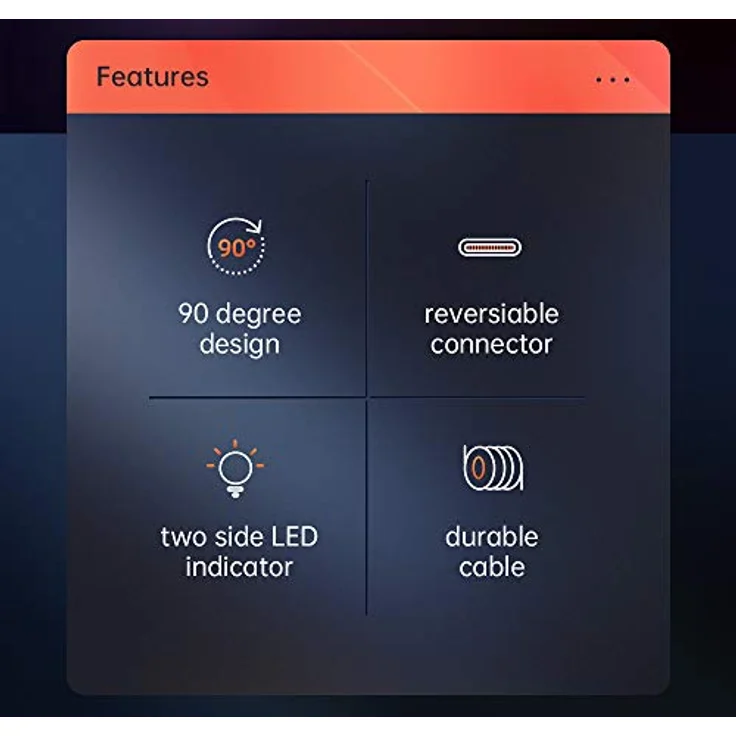 Mcdodo 90 Grad Button PD Kabel USB-C auf USB-C 2 Meter LED Datenkabel Ladekabel Typ-C Anschluss für Smartphone – Bild 3
