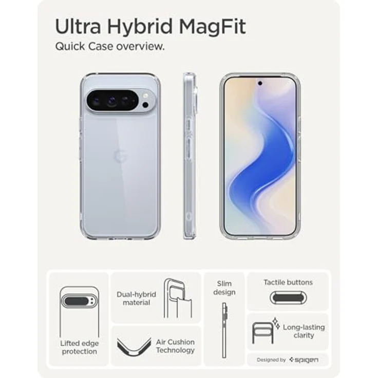 Spigen Ultra Hybrid, Smartphone Hülle für Google Pixel 10 / 10 Pro, transparent, schützendes Design – Bild 3