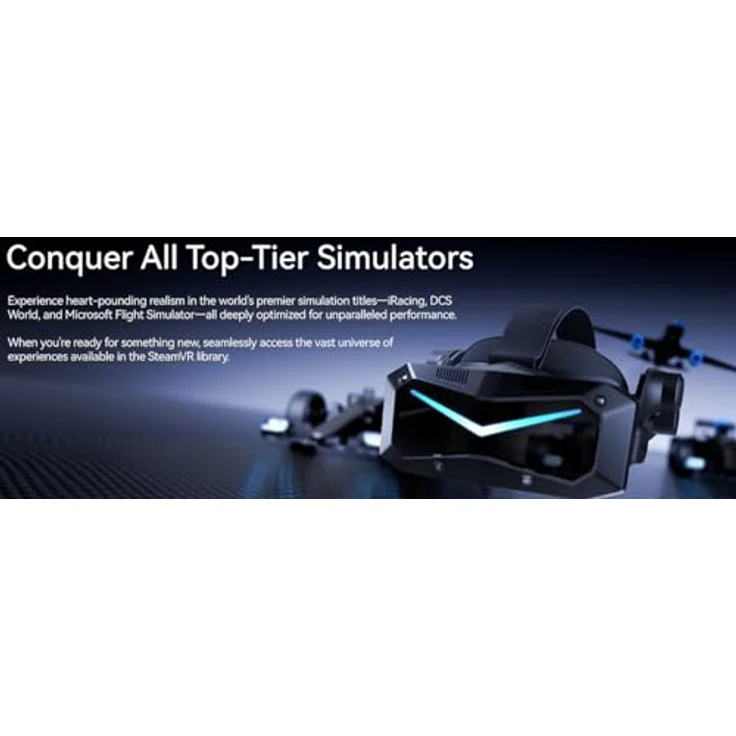 Pimax Crystal Super, Ultra Wide VR-Brille mit hochauflösenden Displays und ergonomischem Design – Bild 6
