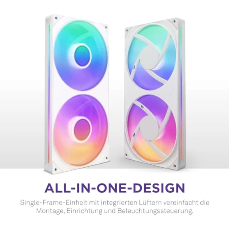 NZXT F280 RGB Core weiß Gehäuselüfter (1 x), PC Lüfter mit lebendiger RGB-Beleuchtung – Bild 2