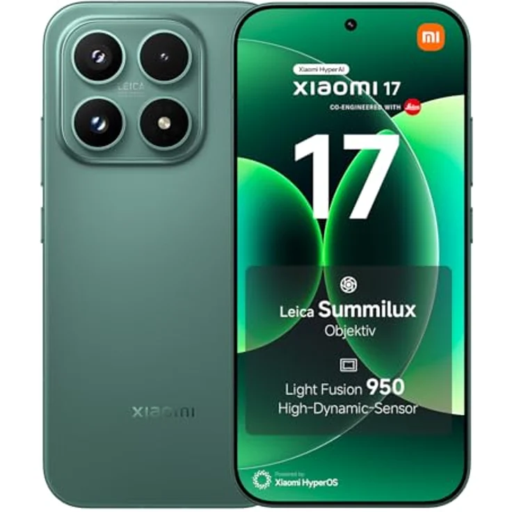 Xiaomi 17 Velvet Green, 12+512GB Venture Green (512 GB, Venture green, 6.30", 5G), Smartphone, Grün – Bild 1