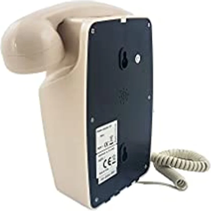 GPO 746WALL Retro Festznetztelefon mit Drucktasten zur Wandmontage mit authentischer Klingelton, Creme – Bild 8
