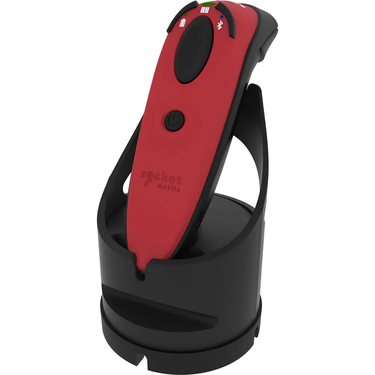 Socket DURASCAN D720 LINEAR BARCODE+QR (1D-Barcodes, 2D-Barcodes), Barcode-Scanner, Rot, Schwarz