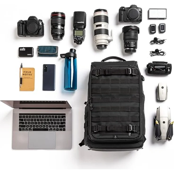 Tenba Axis V2, Fotorucksack 24l mit drei Zugängen, für 1-2 Kameras und Drohnen, Schwarz – Bild 3