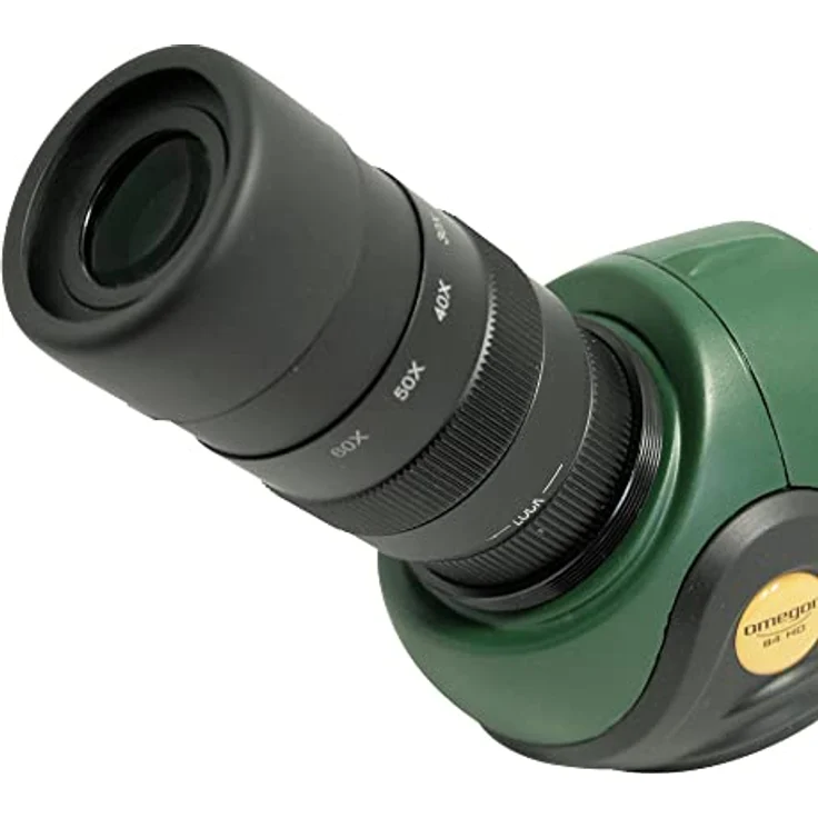 Omegon Zoom-Spektiv ED 20-60x84mm HD, wasserdichtes Spektiv mit hochwertiger 2-Komponenten-ED-Optik und T2 DSLR Adapter – Bild 2