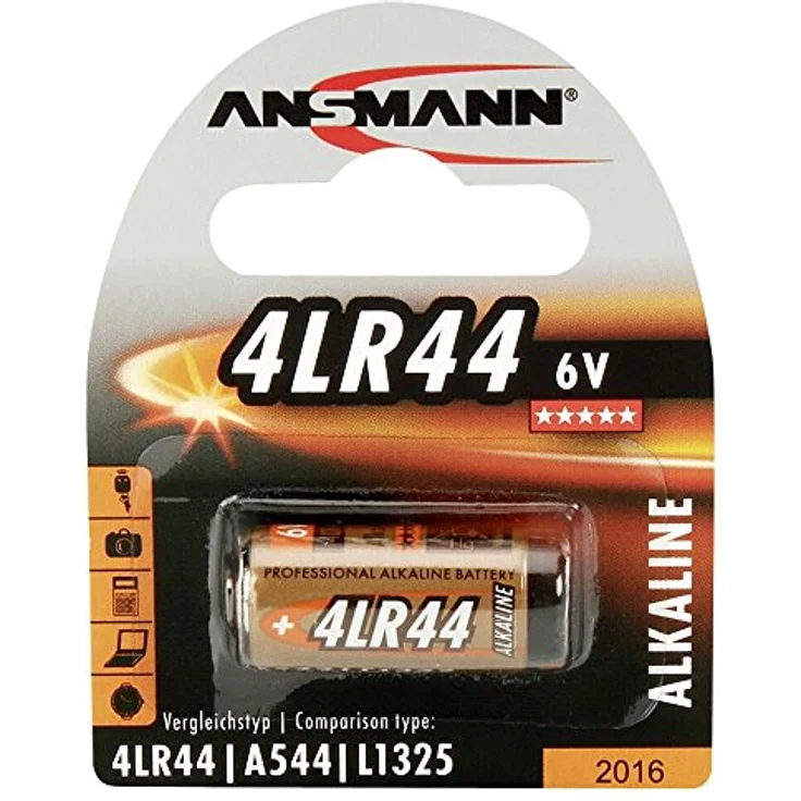 ANSMANN Alkaline Batterie 4LR44 (6V) V04034, A544, 28A Univeral-Zelle für Taschenrechner, Garagentoröffner, Alarmanlage, Funkauslöser für Kamera, Messgeräte, Klingel usw. – Bild 2