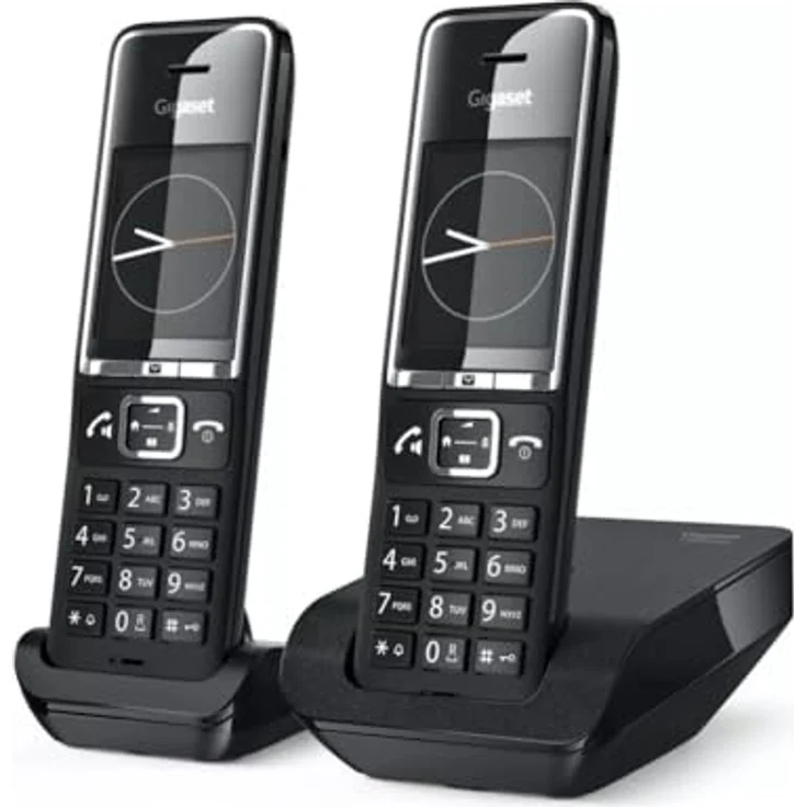 Gigaset COMFORT 550 Duo - Schnurloses Freisprechtelefon mit elegantem Design für Büros, schwarz – Bild 2