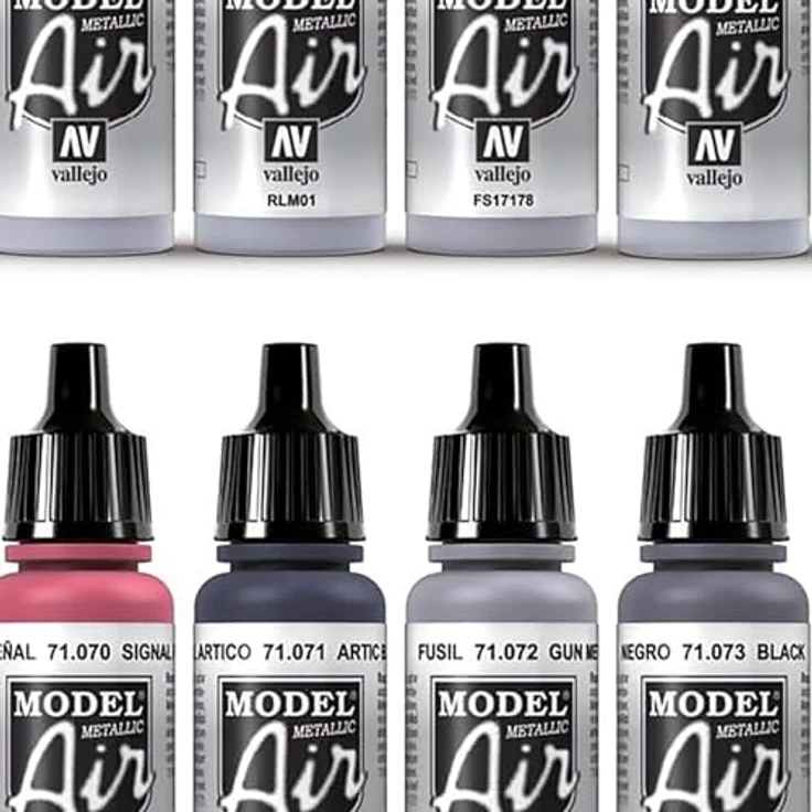 Model Air Set Metallic-Effekte 71181 Airbrush Farben Set Vallejo 100 504 – Bild 7