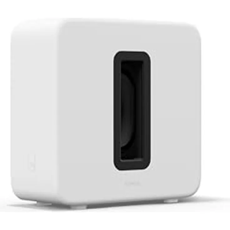 Sonos Sub 4 – WLAN-Subwoofer – Weiß, mit Force Cancelling Effekt und elegantem Design