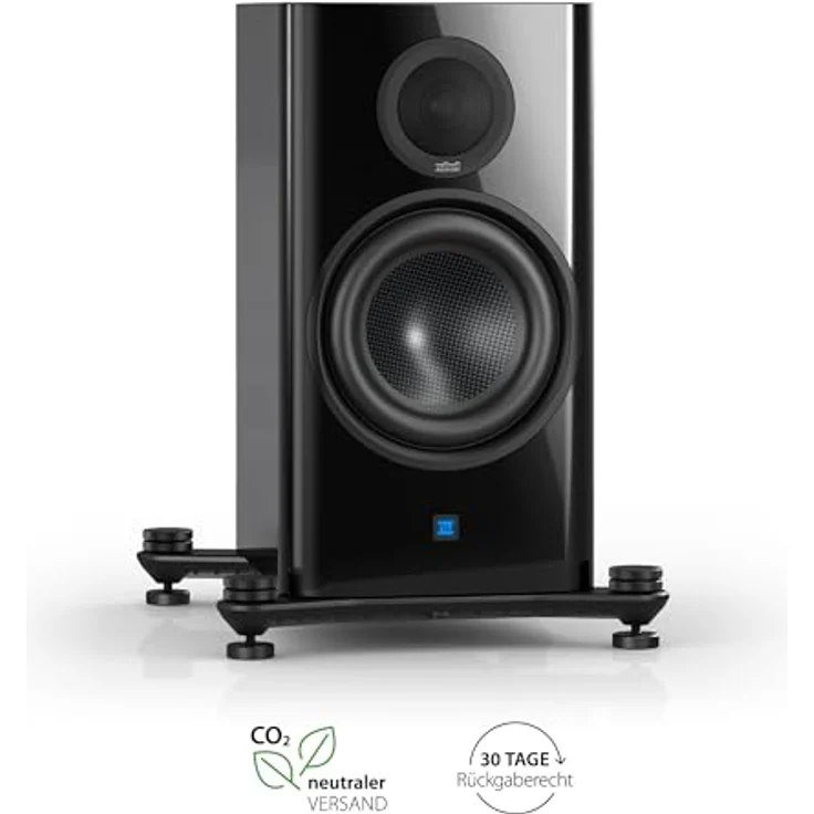 Nubert nuZeo 4 | Schwarzer aktiver Kompaktlautsprecher der Referenzklasse | Hochwertige Materialien und sorgfältige Abstimmung für maximale Klangtreue | Ansteuerung per Funk möglich | 2-Wege-System – Bild 2