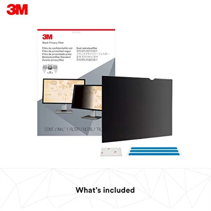 3M PF23.8W9 Blickschutzfilter Standard für Desktops 60,45 cm Weit (entspricht 23,8'' Weit) 16:9 – Bild 2