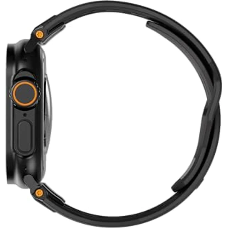 UAG Urban Armor Gear Monarch Strap für Apple Watch Ultra/42/44/45/46mm, robustes Uhrenarmband in Schwarz/Titan – Bild 6