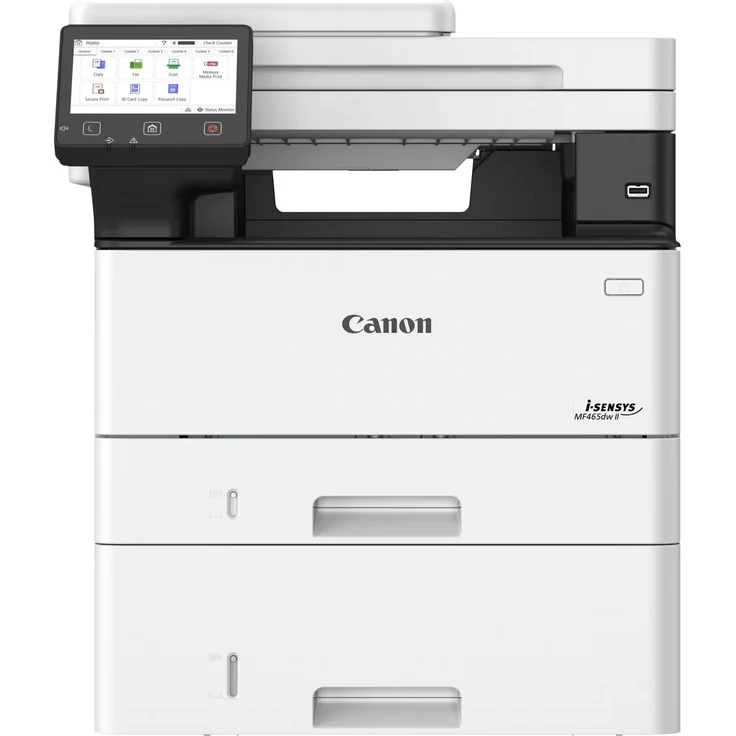 Canon i-SENSYS MF465dw II, 4-in-1 S/W Laser-Multifunktionsdrucker mit WLAN, Duplexdruck und 12,7 cm Farb-Touchscreen, grau – Bild 1