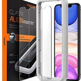 Spigen AlignMaster Displayschutzfolie kompatibel mit iPhone 11 und iPhone XR
