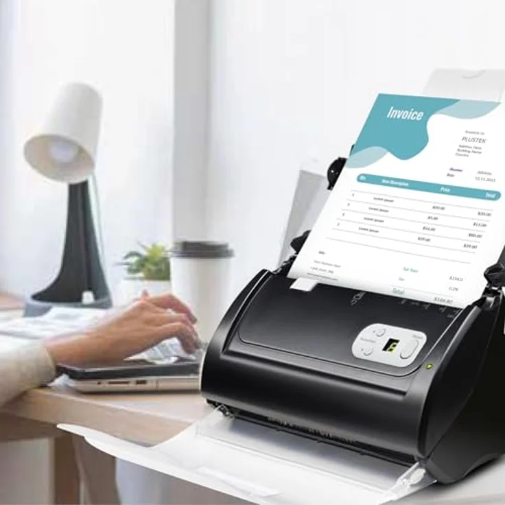 Plustek SmartOffice PS288 Plus, Dokumentenscanner mit 25ppm, 50 Blatt ADF, 600dpi, USB 2.0 – Bild 5
