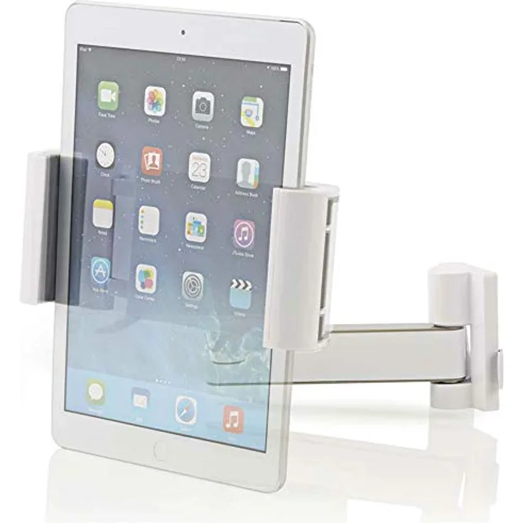TronicXL Tablet Wandhalterung, schwenkbar und neigbar für 7-12 Zoll Tablets, 360° Drehung, max. 1 kg, Wandmontage