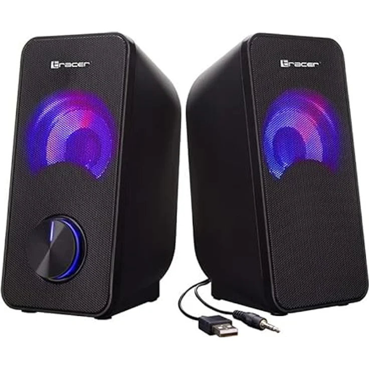 Tracer Lautsprecher 2.0 Schleife Rgb Usb Traglo46366 PC-Lautsprecher 6 Watt, für PC – Bild 1