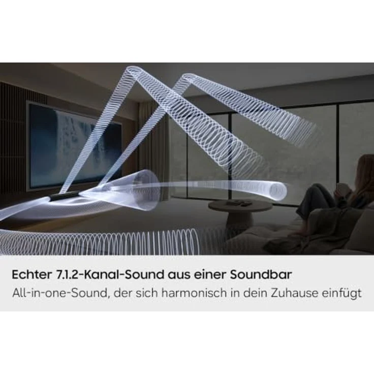 Samsung HW-QS90H Q-Series, 7.1.2-Kanal Surround-Soundbar mit kabellosem Dolby Atmos & DTS:X, SpaceFit Sound Pro, Q-Symphony, Alexa – Bild 4