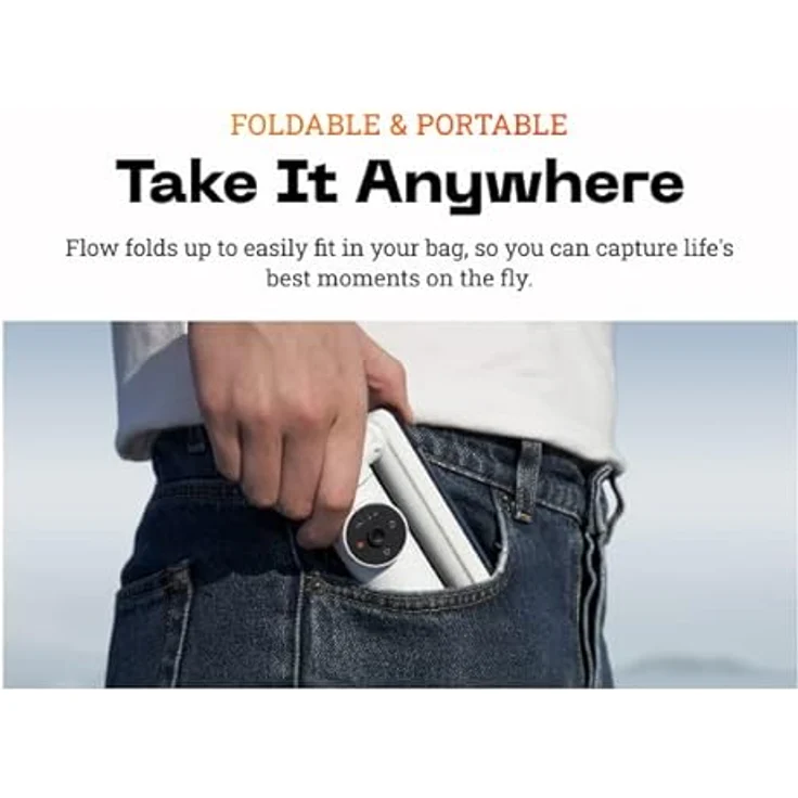 Insta360 Flow Creator Kit, KI-Tracking Gimbal für Smartphones mit 3-Achsen-Stabilisierung, grau – Bild 6