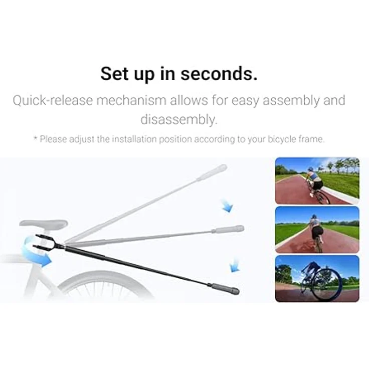 Insta360 Third-Person/unsichtbare Fahrradsitz-/Heckhalterung für ONE X2, X3 & ONE R/RS – Bild 5