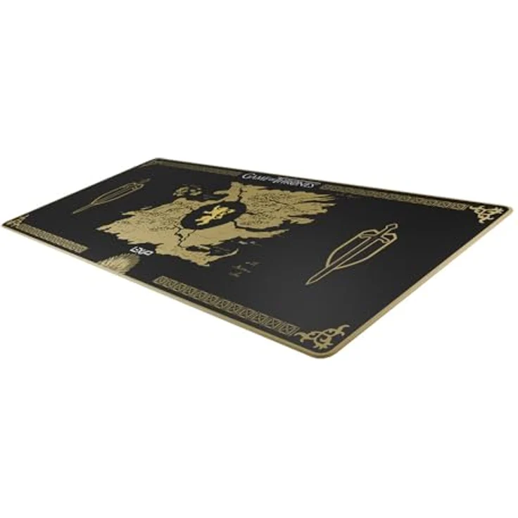 Lexip HBO Game of Thrones - Lannister Edition XXL, Mausmatte in Schwarz, rutschfeste Neopren-Oberfläche für präzise Mausbewegungen – Bild 2