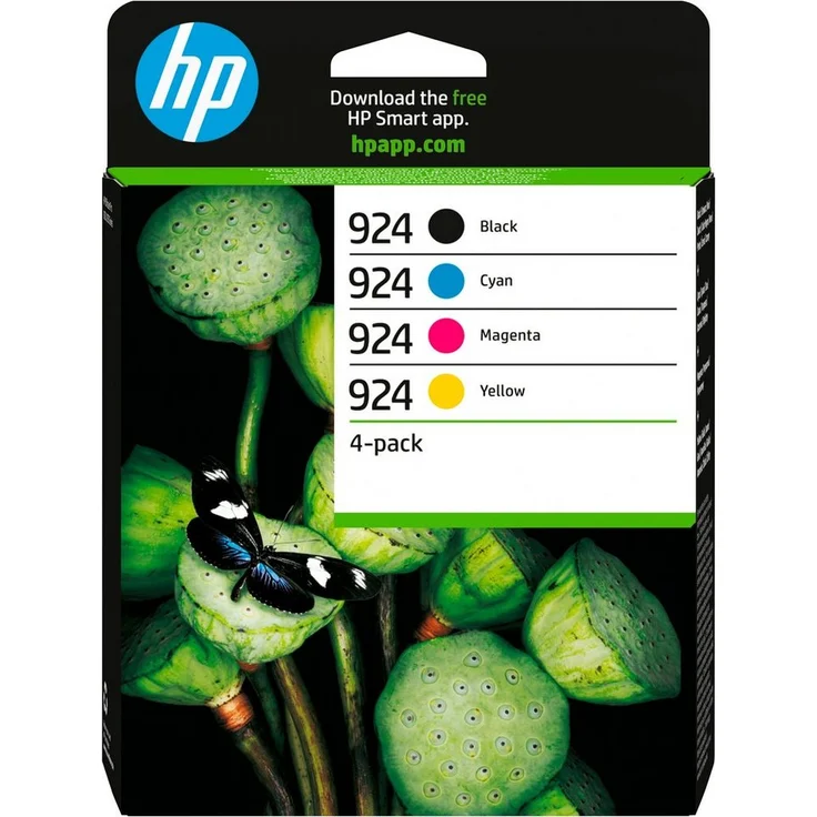 HP 924 CMYK Original Ink Cartridge 4-Pack Tintenpatrone - Professionelle Qualität und lebendige Farben – Bild 1