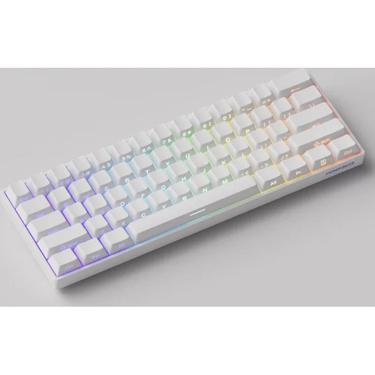 Akko MonsGeek FUN60 Pro Wireless Gaming-Tastatur, RGB, Glare Magnetic Switch - weiß, ANSI (US)