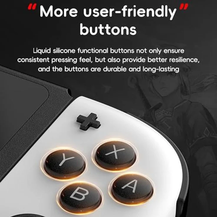 Wigento Split Controller für Nintendo Switch, Hall Joysticks mit 6-Achsen-Bewegungssensor und RGB Schwarz – Bild 3