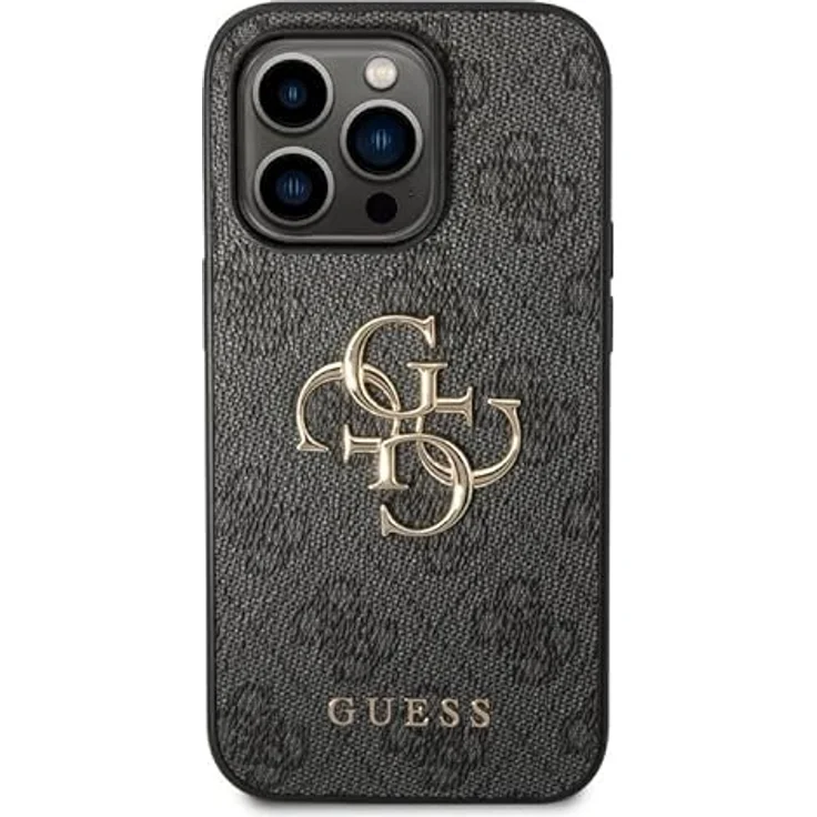 Guess GUHCP14X4GMGGR hülle für iPhone 14 Pro Max 6,7" grau/Grey hardcase 4G Big Metal Logo – Bild 3