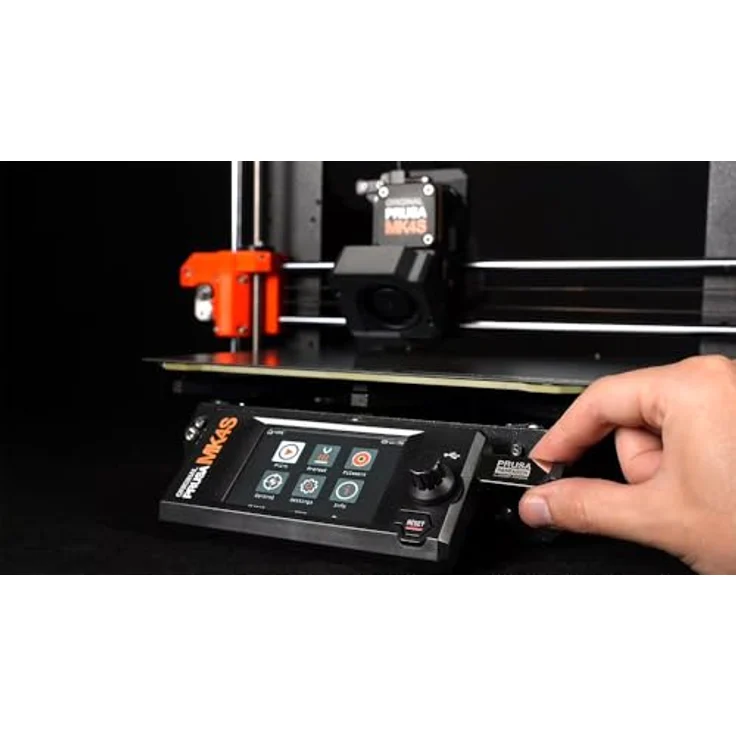 Original Prusa MK4S 3D Drucker, FDM 3D Drucker, Komplettmontiert und getestet, 25x21x22 cm, 1 kg Prusament PLA Galaxy Black enthalten – Bild 5