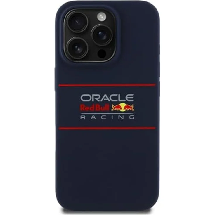 CG MOBILE Red Bull RBHMP15X24SIHSRV Hülle für iPhone 15 Pro Max 6.7 Zoll, Marineblau, Lizenziert, Silicone mit horizontalem Logo, kompatibel mit MagSafe – Bild 3