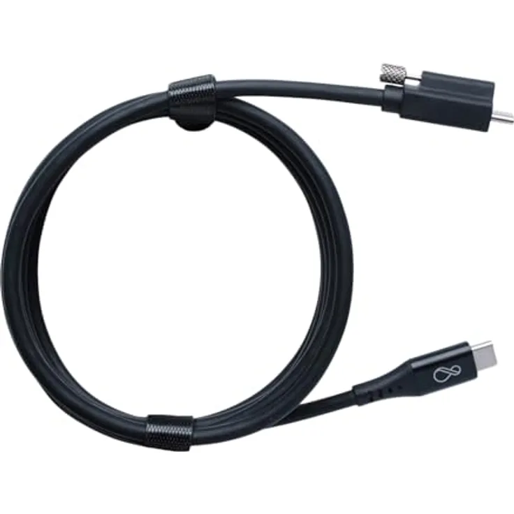 Bachmann Ochno USB-C Kabel mit Schraube, 2,0m, schwarz, Original Zubehör für Business Leisten