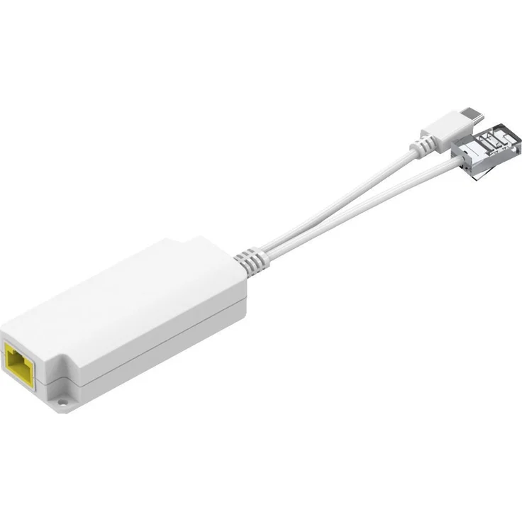 Microconnect MC-POESPLITTER-CW, Netzwerkschrank mit 10/100Base-T(X) Verkabelung, weiß, 5 V / 2,5 A