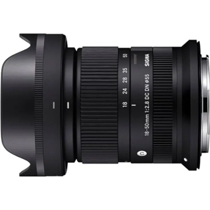 SIGMA 18-50mm F2.8 DC DN, Objektiv für Canon R-Mount, lichtstarkes Standardzoom, Schwarz