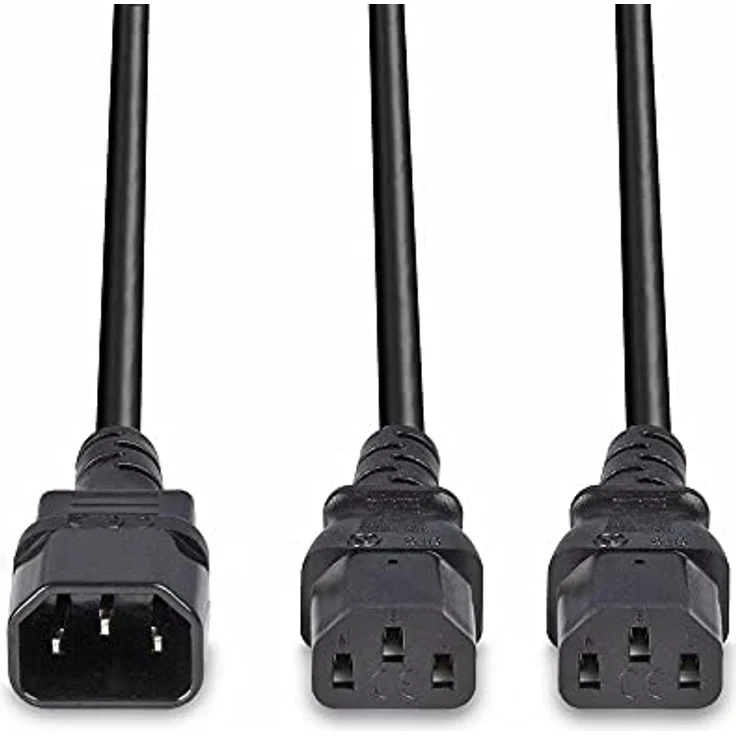 2m IEC C14 auf 2X IEC C13 Y-Netzkabel – Bild 5