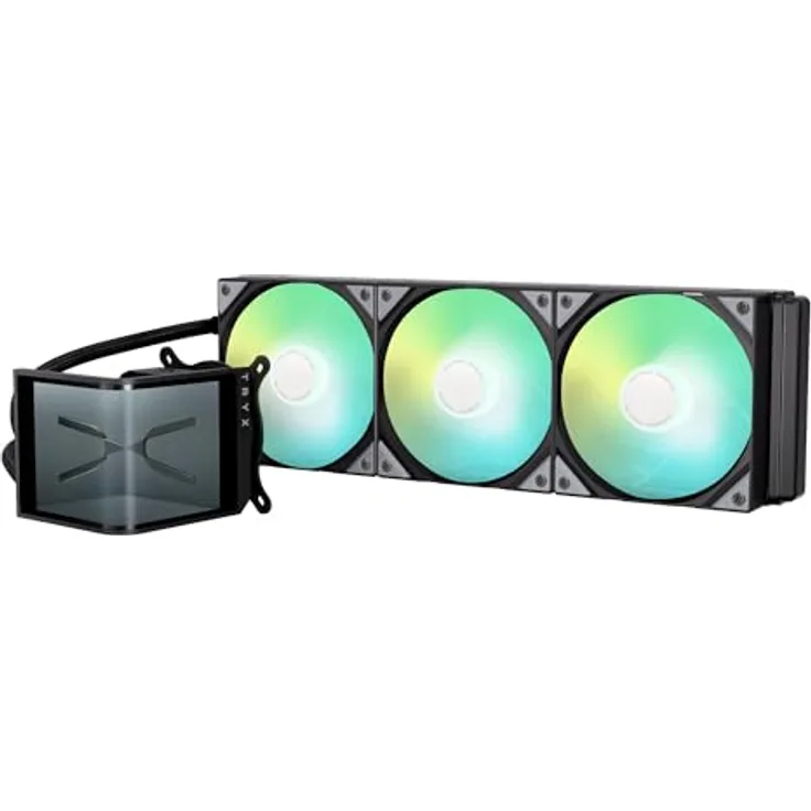 TRYX PANORAMA SE ARGB 360 Komplett-Wasserkühlung, 3D-AMOLED-Display mit anpassbaren Animationen, 360mm, schwarz