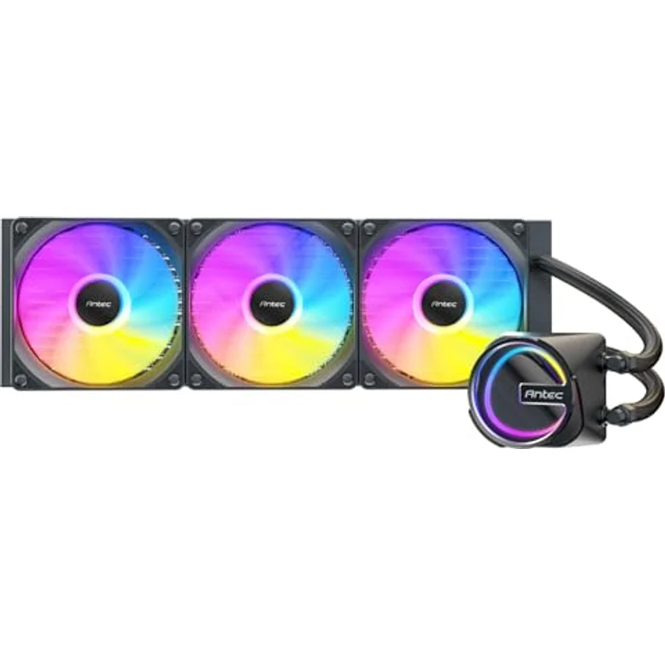 Antec Skeleton 360, CPU Wasserkühler mit hocheffizienter Kühlpumpe und Skelettrahmen-Pumpenkopfdesign, Schwarz – Bild 10