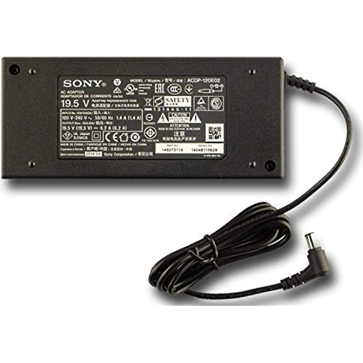 Sony AC-Adapter ACDP-120E, 120 W Notebook Netzteil für kompatible Sony-Geräte, Schwarz – Bild 1