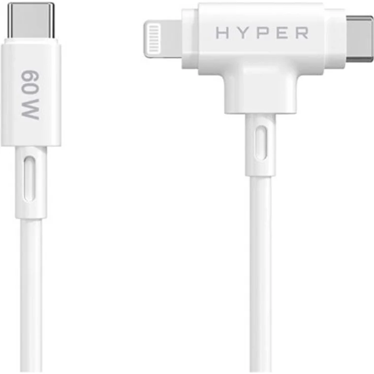 Hyper Juice Lightning Cable, USB-C zu Lightning, 1.5 m, weiß