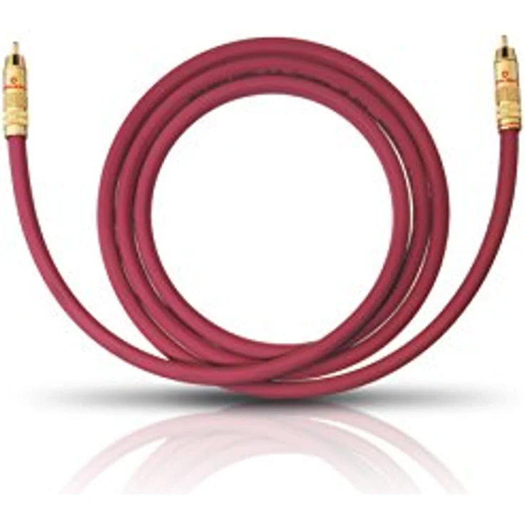 OEHLBACH NF 214 Sub 700 - Erstklassiges Subwoofer-Kabel mit mehrfach Schirmung - 1x Cinch/1x Cinch, versilberter Innenleiter - 7 m - bordeaux – Bild 1