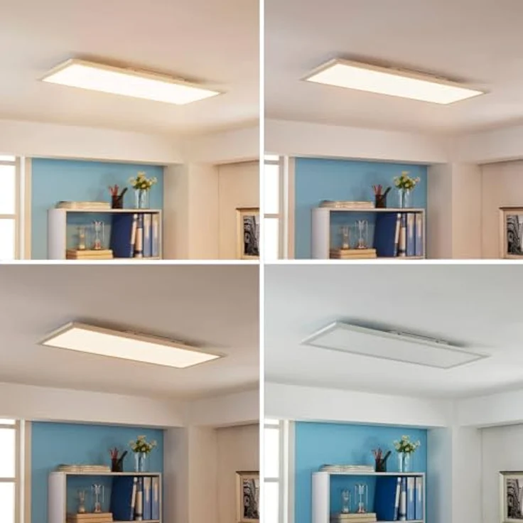 Arcchio LED Panel 'Enja' dimmbar in Weiß aus Aluminium - Bürolampe, Deckenlampe, Deckenleuchte, Lampe, Arbeitszimmerleuchte – Bild 3